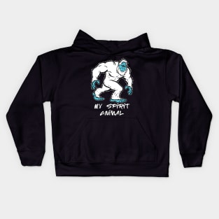 Yeti is my Spirit Animal Kids Hoodie